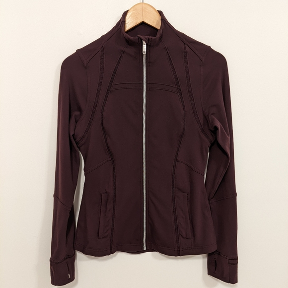 Lululemon Define Jacket Wing Mesh Black Cherry 8 - Picture 6 of 16